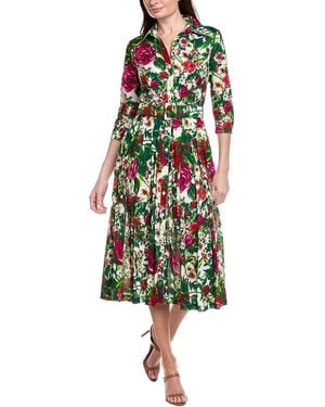 Samantha Sung Audrey 4 Shirtdress - Green