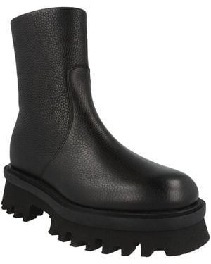 Ferragamo Klem Leather Boot - Black