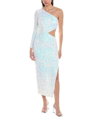 Saylor Lennox Off Shoulder Dress - Blue