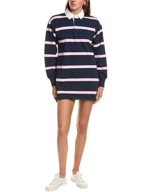 Rowing Blazers Stripe Rugby Polo Dress - Blue