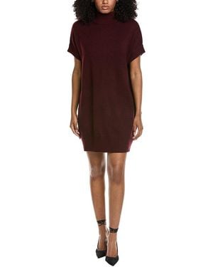 Fate Oversized Mock Neck Sweaterdress - Brown