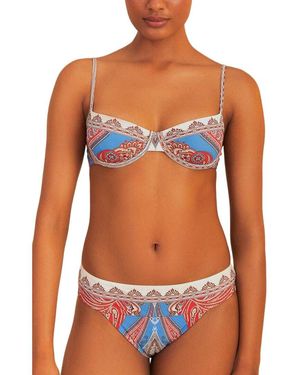FARM Rio Jandaya Dance Full Bikini Bottom - Blue