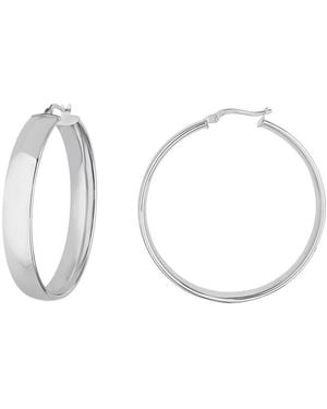 Ring Concierge 14K Hoops - White