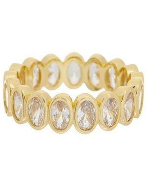 Juvell 18K Plated Topaz Ring - White