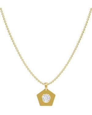Lab Grown Diamonds 18K Over 1.00 Ct. Tw. Lab-Grown Diamond Necklace - Metallic
