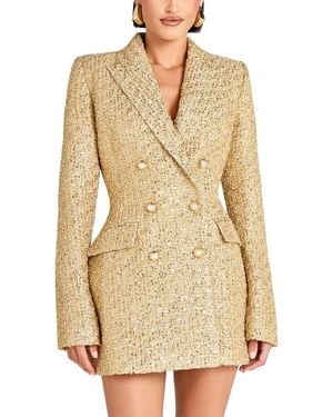 Adele Berto Blazer Mini Dress - Natural