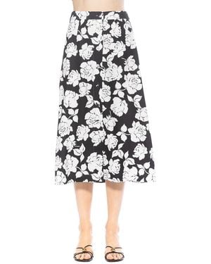 Alexia Admor Zephyr Midi Skirt - White