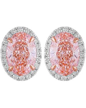 Lab Grown Diamonds 14K 3.50 Ct. Tw. Lab-Grown Diamond Stud Earrings - Pink