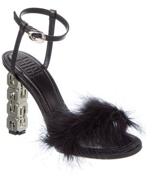 Givenchy G Cube Leather Sandal - Black