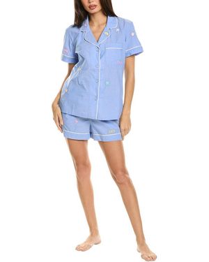 Bedhead Pyjamas 2pc Shirt & Short Set - Blue