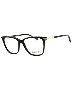 Ferragamo 53Mm Optical Frames - Black