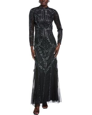 Aidan Mattox Embellished Gown - Black