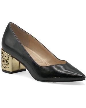 Adrienne Vittadini Flair-1 Patent Pump - Black