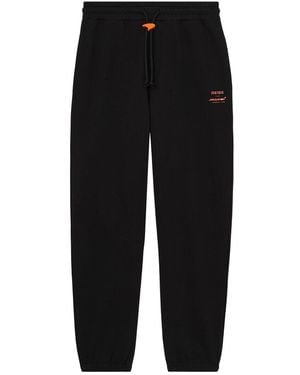 Reiss Ryder Drawstring Printed Jogger - Black