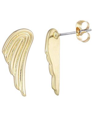 Adornia 14K Plated Winged Earrings - White