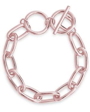 Sterling Forever 14k Rose Gold Plated Bracelet - Pink