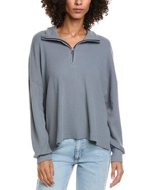 James Perse 1/2-Zip Pullover - Blue