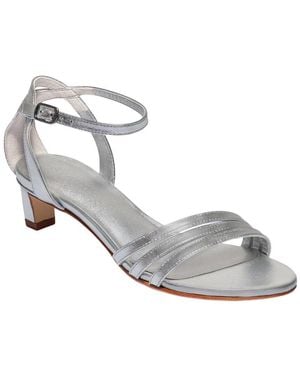 Bernardo Lima Leather Low Heel Sandal - White
