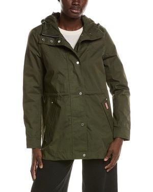 HUNTER Adela Waterproof Classic Rain Jacket - Green