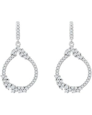 Suzy Levian CZ Jewelry Suzy Levian Cz Dangle Earrings - White