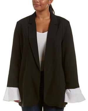 Lea & Viola Plus Split Back Jacket - Black
