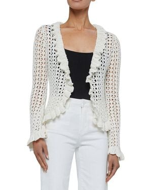 L'Agence 'Agence Solaris Open-Knit Cardigan - White