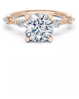 Lab Grown Diamonds 14K Rose 1.45 Ct. Tw. Lab-Grown Diamond Ring - White