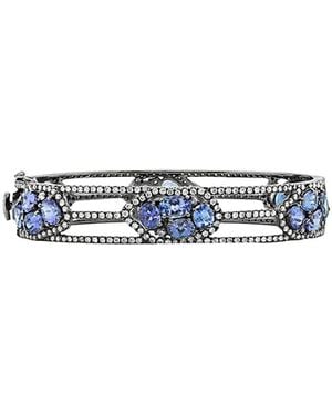 Diana M. Jewels Fine Jewellery 18k 13.70 Ct. Tw. Diamond & Tanzanite Bracelet - Blue