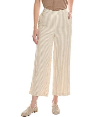 Bernardo Cropped Seersucker Trouser - Natural