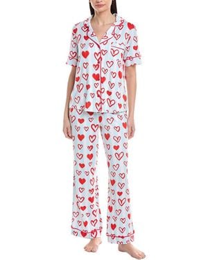 Room Service Pjs 2Pc Charolette Pj Set - Red
