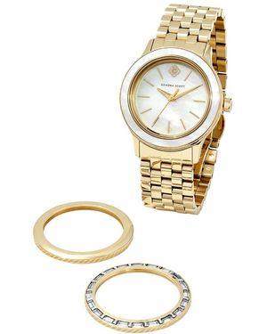 Kendra Scott Alex 35mm Gift Set Diamond Watch - Metallic