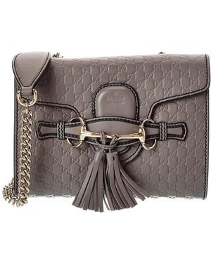 Gucci Ssima Emily Crossbody Bag (Authentic Pre-Loved) - Grey