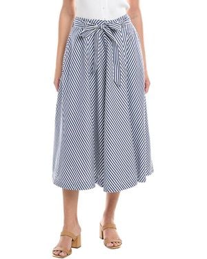 Madewell Dorsey Flare Midi Skirt - Blue