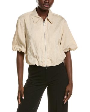 Vince Camuto Cropped Bubble Jacket - Natural