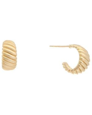 Juvell 18K Plated Hoops - White