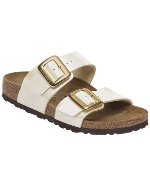 Birkenstock Sydney Luxe Buckle Birko-Flor Sandal - White