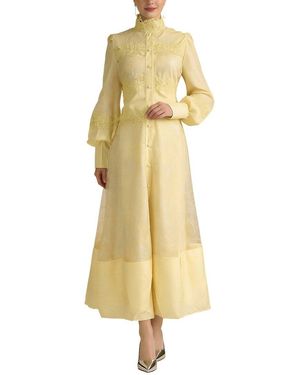 Vincent Midi Dress - Yellow