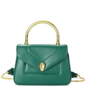 Tiffany & Fred Paris Leather Top Handle Satchel - Green