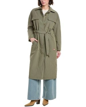 HUNTER Crinkle Rain Coat - Green