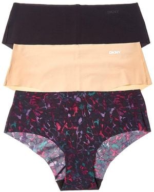 DKNY Litewear Cut Anywhere Hipster 3 Pack - Purple