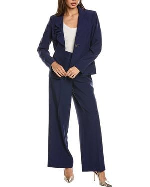 Nipon Boutique 2Pc Jacket & Pant Set - Blue