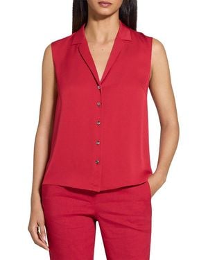 Theory Silk Tank Top - Red