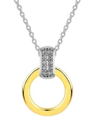 Gabi Rielle 14K Over Cz Stackable Necklace - Metallic