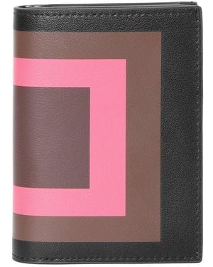 Tiffany & Fred Paris Geometric Print Leather Wallet - Pink