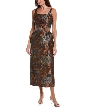 Julia Jordan Midi Dress - Brown