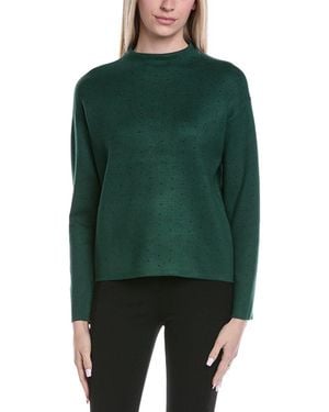 Jones New York Funnel Neck Jumper - Green