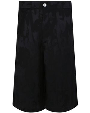 McQueen Logo Jacquard Shorts - Black