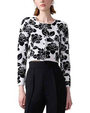 Carolina Herrera Cropped Cardigan - Black