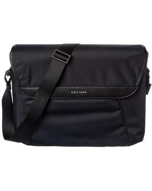 Cole Haan Carson Flap Messenger Bag - Black