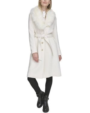 Karl Lagerfeld Single-Breasted Coat - White